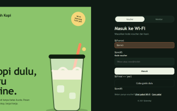 Teduh Kopi: Template Hotspot MikroTik Tema Cafe Kekinian