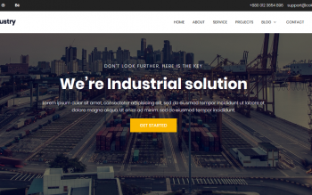 Template Website Industrial